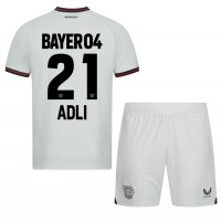 Dětský fotbalový dres Bayer Leverkusen Amine Adli #21 2023-24 Venkovní Krátký Rukáv (+ trenýrky)